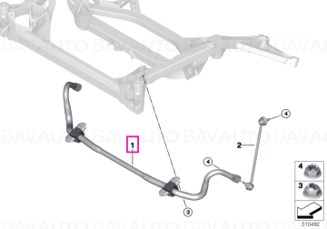 31358091420 - Bara stablizatoare fata - BMW Seria 4 G82 M4 - Original BMW