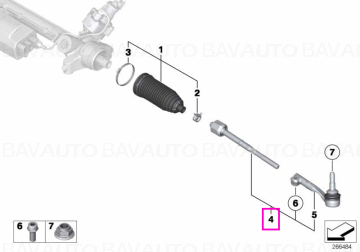 32105A97051 - Bieleta directie, dreapta - BMW Seria 2 G42, Seria 3 G20 G21 G28, Seria 4 G22 G23 G25, i4 G26, i3L G28 - Original BMW