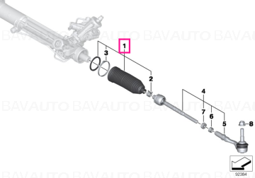32106785993 - Kit reparație burduf ZF - BMW - Seria 7 F01, Seria 7 F01 LCI - de la 01.09.2008 - Original BMW Group - BavAUTO