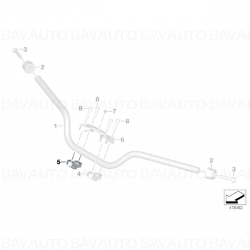 32718569750 - Inaltator ghidon BMW F 750 GS - dreapta