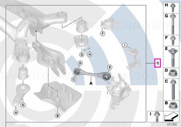 Set reparatie brat suspensie punte spate, stanga, Kit Value Parts - BMW Seria 3 G20 G21 G28, Seria 4 G22 G23 G26