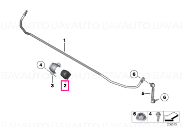 33356792197 - Bucsa bara stabilizatoare - BMW Seria 1 F20, F21, Seria 3 F30, F34 - D=13MM | BavAUTO