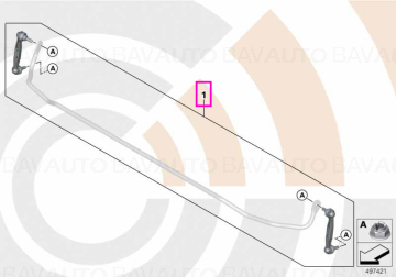 33505B52AA8 - Set reparatie bieleta antiruliu, punte spate, Kit Value Parts - BMW Seria 5 G30 G31 G38, Seria 6 G32 - Original BMW