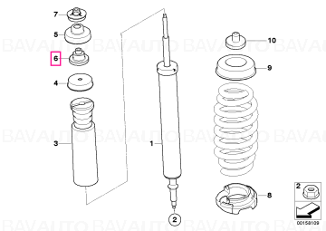 33506771738 - Suport ghidaj parte inferioară - BMW - Seria 1 E81, Seria 1 E82 - de la 01.06.2004 - Original BMW Group - Ba…