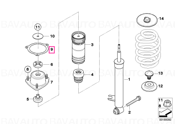 33536870723 - Sealing grommet - BMW - X5 E70, X5 E70 LCI - de la 02.10.2006 - Original BMW Group - BavAUTO