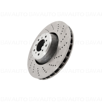 34112282806 - Disc frână ventilat perforat dreapta 374X36 - BMW - Seria 5 E60, Seria 5 E61 LCI - de la 01.09.2004 - Origin…