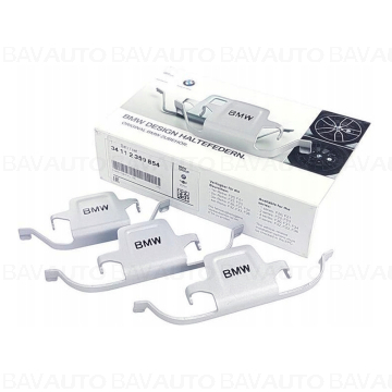 Set clipsuri fixare placute frana, BMW Design - BMW Seria 1 F20 F21, Seria 2 F22 F23, Seria 3 F30 F31 F34, Seria 4 F32 F33 F36