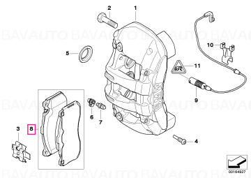34116786044 - Set placute frana fata - BMW M Performance BMW Seria 1, Seria 3
