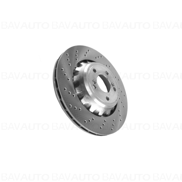 34207889667 - Disc frana ventilat si perforat, M Performance, punte spate, stanga, Ø370mm - BMW Seria 2 F87M, Seria 3 F80M, Seria 4 F82M F83M - Original BMW