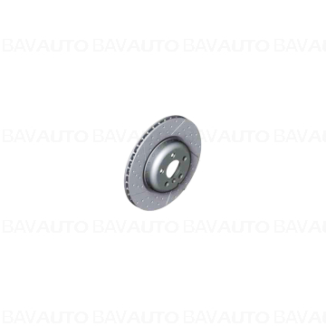34208856161 - Disc frana ventilat si perforat, M Performance, punte spate, stanga, Ø345mm - BMW Seria 2 G42, Seria 3 G20 G…