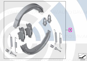 Set reparatie saboti frana, Kit Value Parts - BMW Seria 1 E81 E82 E87 E88, Seria 3 E46 E90 E91 E92 E93 F30 F31, Seria 4 F32