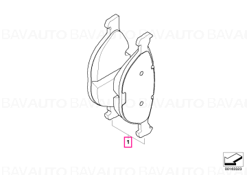 34212284466 - Kit reparatie placute de frana, spate "BMW M Performance" - BMW F06, F06N, F10, F12, F12N, F13, F13N, F97, F97N, F98, F98N, G80, G81, G82, G83 - Original BMW M Performance