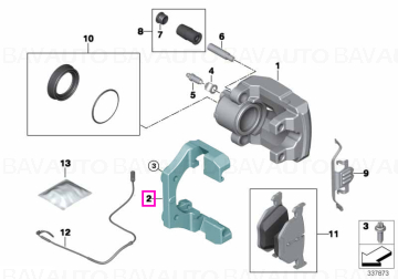 Suport etrier frana, punte spate - BMW X5 E70 F15, X6 E71 E72 F16