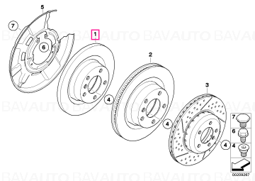 34216855001 - Disc frână, 280X10 - BMW - Seria 1 E81, Seria 1 E87 - de la 01.06.2004 - Original BMW Group - BavAUTO