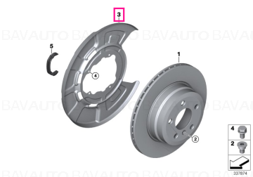 34216857982 - Placă protecție - BMW - X5 E70, X6 E71 - de la 02.05.2008 - Original BMW Group - BavAUTO