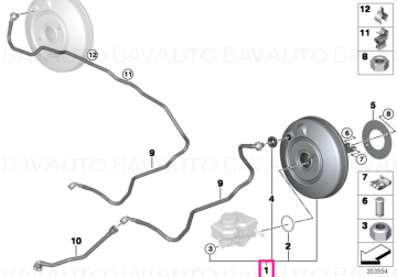 34336864668 - Brake servo unit - Original BMW