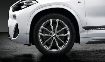 Janta aliaj usor - M Performance Y Spoke 711M - Gri (FerricGrey) - 6,5Jx18 ET:41 - BMW Seria 1 F40, Seria 2 F44, X1 F48, X2 F39	
