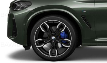Janta aliaj usor - M Performance Double Spoke 718M - Bicolor Negru/Argintiu (Jet Black Uni/Bright Turned) - 8,5Jx21 ET:30 - BMW X3 G01, X4 G02