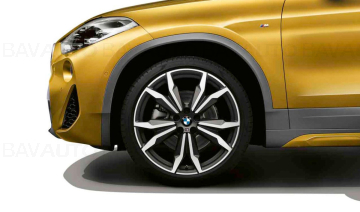 Janta aliaj usor - M Performance Double Spoke 717M - Bicolor Gri Mat (OrbitGrey Matt/Bright Turned) - 8Jx20 ET:50 - BMW X1 F48, X2 F39