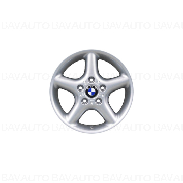 Janta aliaj usor - Round Spoke 18 - Argintiu (Silver) - 7JX15 ET:47 - BMW Seria 3 E36 E46, Z3 E36