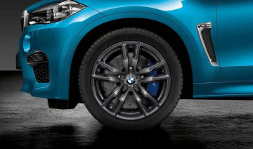 36112284655 - Janta aliaj usor - M Performance Double Spoke 611M - Gri (OrbitGrey) - 10,5Jx20 ET:32 - BMW X5 M F85, X6 M F86	 - Original BMW