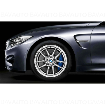 Janta aliaj usor - M Performance V-Spoke 513M - Argintiu (Metallic Silver) - 9Jx18 ET:29 - BMW Seria 3 F80 M3, Seria 4 F82 F83 M4 - punte fata