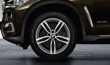 36112289833 - Roată completă de iarnă - M Double Spoke 623M (bright turned) cu anvelopa Pirelli Scorpion Winter r-f - 255/50R19 107V XL - BMW X6 F16 - punte față