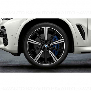 36112459599 - Set roti complete de vara - BMW M Performance Star Spoke cu anvelopa Pirelli P-Zero* (BMW) 275/35R22 104Y XL si 315/30R22 107Y XL TPMS / RDCi pentru X5 G05, G18; X6 G06  - Original BMW
