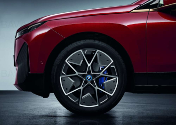 Janta aliaj usor - M Performance Aerodynamic Wheel Carbon - Bicolor Negru/Gri (Jet Black Uni/Bright Milled, Flow Forming) - 9,5Jx22 ET:37 - BMW iX I20