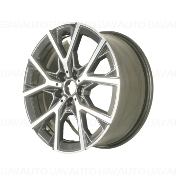 Janta aliaj usor - M Performance Y-Spoke 553M - Bicolor (Refined Silver/Bright Turned) - 8Jx18 ET:54 - BMW Seria 1 F40, Seria 2 F44