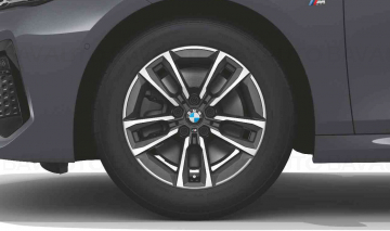 36115A563C1 - Set roti complete de vara - BMW M Double Spoke cu anvelopa Bridgestone Turanza T005* (BMW) 205/60R17 97W XL TPMS / RDCi pentru U06