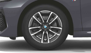 36115A563C1 - Set roți complete de vară - M Double Spoke 834M (bright turned) cu anvelopa Bridgestone Turanza T005 - 205/60R17 97W XL - Mini Cooper U06