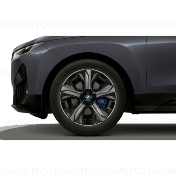 36115A71A29 - Roată completă de iarnă - Aerodynamic wheel 1012 (bright turned, flow forming) cu anvelopa Goodyear Ultra Grip Performance + - 255/50R21 109H XL - BMW iX I20