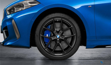 36115A92C69 - Roată completă de iarnă - M Performance Y-Spoke 554M (forged) cu anvelopa Continental Winter Contact TS860S SSR - 225/40R18 92V XL - BMW Seria 1/2 F40/F44 - Jante forjate