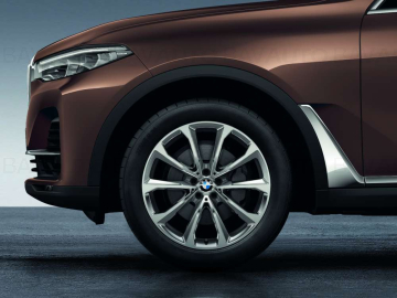 36115A92CF6 - Roată completă de iarnă - V-Spoke 750 cu anvelopa Continental Winter Contact TS860S SSR - 255/55R20 110H XL - BMW X7 G07 LCI