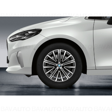 36115B5CF80 - Roată completă de iarnă - V-Spoke 833 (bright turned) cu anvelopa Hankook Winter i* (BMW) evo2 - 205/60R17 97H XL - Mini Cooper U06