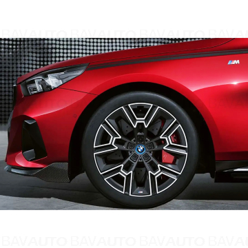 36115B61EE7 - Roată completă de iarnă - M Aerodynamic wheel 939M (bright turned) cu anvelopa Continental Winter Contact TS860S - 275/35R20 102H XL - BMW Seria 5 G60/G61 - punte spate
