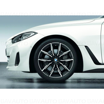36115B75888 - Set roți complete de vară - M Y-Spoke 859M (bright turned, flow forming) cu anvelopa Hankook Ventus S1 evo3 - 245/40R19 98Y XL FA / 255/40R19 100Y XL RA - BMW i4/Seria 4 G26