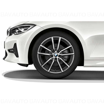 36115B84300 - Roată completă de iarnă - V-Spoke 780 (bright turned) cu anvelopa Pirelli Winter Sottozero 3 r-f - 225/45R18 95H XL - BMW Seria 3/4 G20/G21/G22/G23/G42