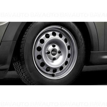36116768497 - Janta din otel MINI R12 - 5,5Jx15 ET45 - bright silver steel metallic- R50 R52 R55 R56 R58 R59 - Original BMW