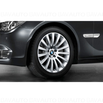 36116775404 - Janta aliaj usor - Multi-Spoke 235 - Argintiu (Silver) - 8.5Jx19 ET:25 - BMW Seria 5 F07 GT, Seria 7 F01 F02 F04 Hybrid - Original BMW