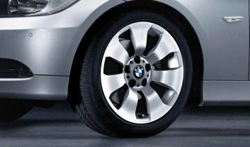 Janta aliaj usor - Star Spoke 158 - Argintiu (Silver) - 8Jx17 ET:34 - BMW Seria 3 E90 E91 E92 E93	