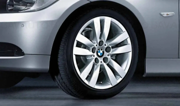 Janta aliaj usor - Double Spoke 161 - Argintiu (Reflex Silver) - 8Jx17 ET:34 - BMW Seria 3 E90 E91 E92 E93