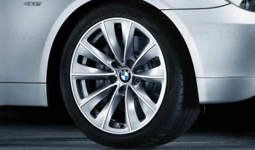 Janta aliaj usor - Double Spoke 247 - Argintiu, Forjat (Forged Silver) - 9Jx18 ET:32 - BMW Seria 5 E60 E61	