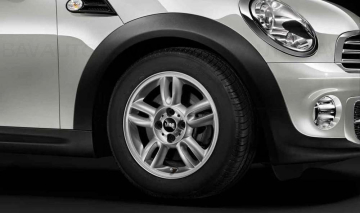 36116791930 - Janta aliaj usor - 5 Star Twin Spoke 118 - Argintiu (Silver) - 5,5Jx15 ET:45 - Mini Cabrio R57, Clubman R55, Coupe R58, Roadster R59, R56 - Original BMW