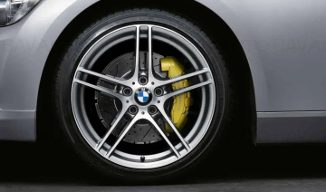 Janta aliaj usor - M Performance Double Spoke 313M - Bicolor Gri/Argintiu (Ferric Grey / Bright Turned) - 8,5Jx18 ET:37 - BMW Seria 3 E90 E91 E92 E93	