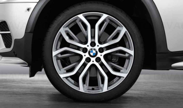 36116796150 -  Janta aliaj usor - M Performance Y Spoke 375 - Bicolor Gri (FerricGrey/Bright Turned) - 11,5Jx21 ET:38 - BMW X5 E70 F15, X6 E71 E72 F16 - Original BMW M Performance