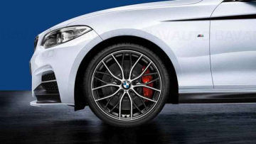 Janta aliaj usor - M Performance Double Spoke 405M - Gri (Orbit Grey, Bright Polished, Forged) - 8Jx19 ET:52 - BMW Seria 1 F20 F21, Seria 2 F22 F23	