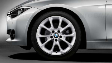 Janta aliaj usor - V-Spoke 398 - Argintiu (ReflexSilver) - 8Jx18 ET:34 - BMW Seria 3 F30 F31 F34 F35, Seria 4 F32 F33 F36