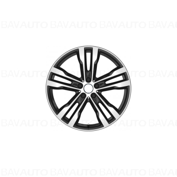Janta din aliaj usor - Double Spoke 431 - Bicolor Negru/Argintiu (Jet Black with Burnished Face - Bright Turned/Diamond Cut) - 6Jx20 ET:39 - BMW i3 I01
